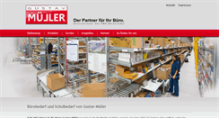 Desktop Screenshot of bueroshop-mueller.de